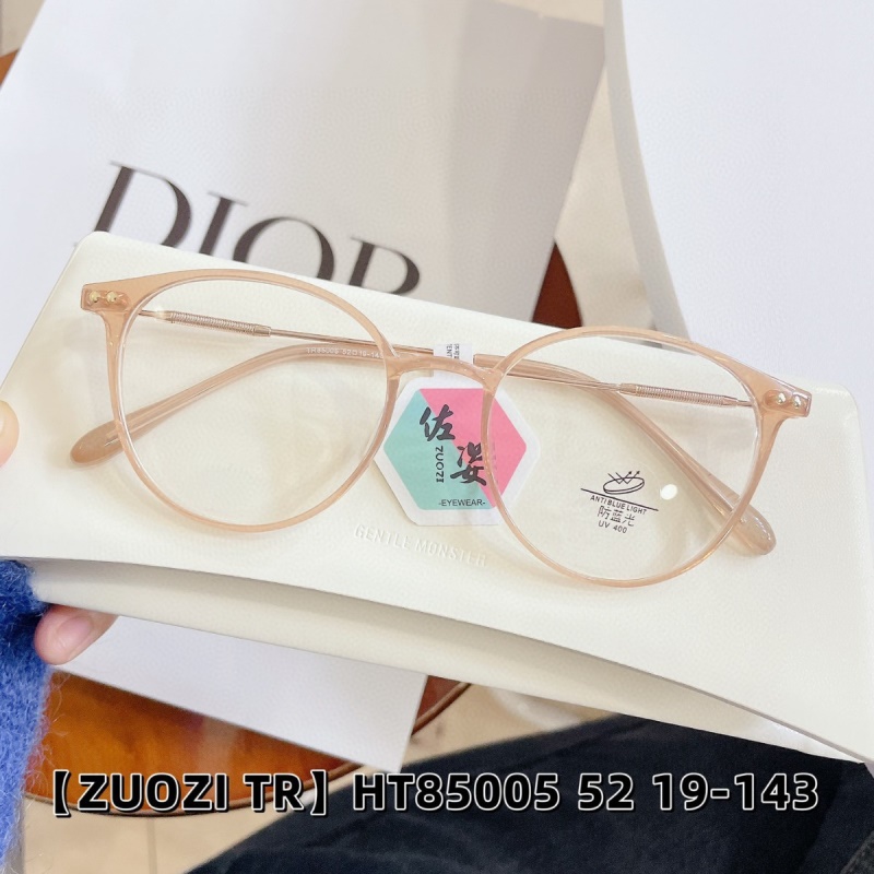 TR透明网红85005新款防蓝光复古眼镜框 黑色书呆子眼镜女生平光镜