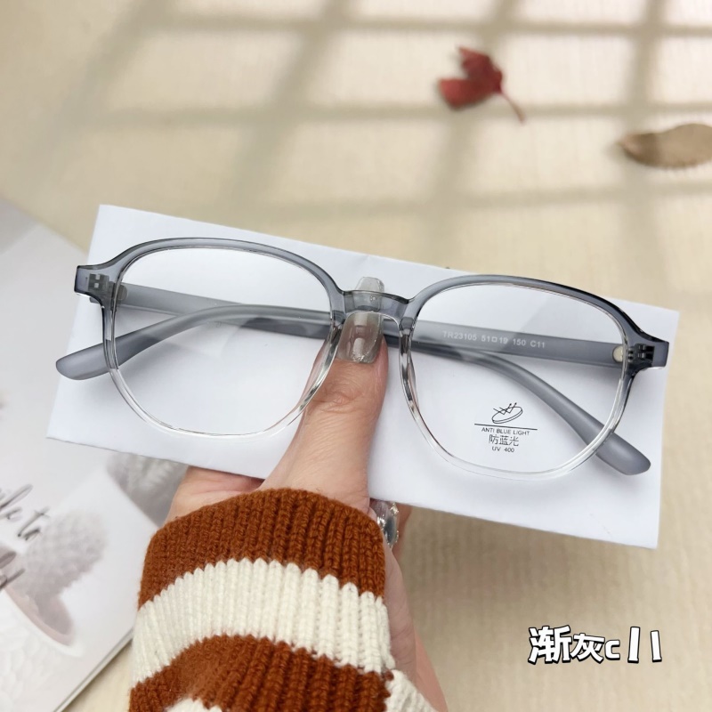 TR透明网红同款23105防蓝光眼镜框 小红书种草丹阳配镜tr90平光镜