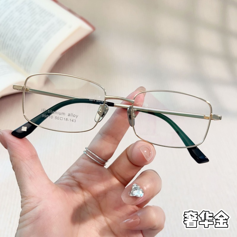 金属眼镜框一体宽边记忆钛架99010超弹腿合金眼镜工厂量大批发