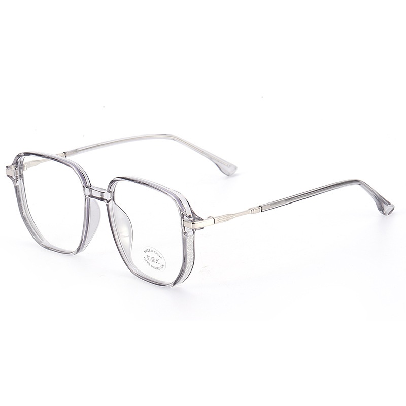 透明镶钻粉平光镜网红同款30216 透明护目镜复古时尚tr90防蓝光