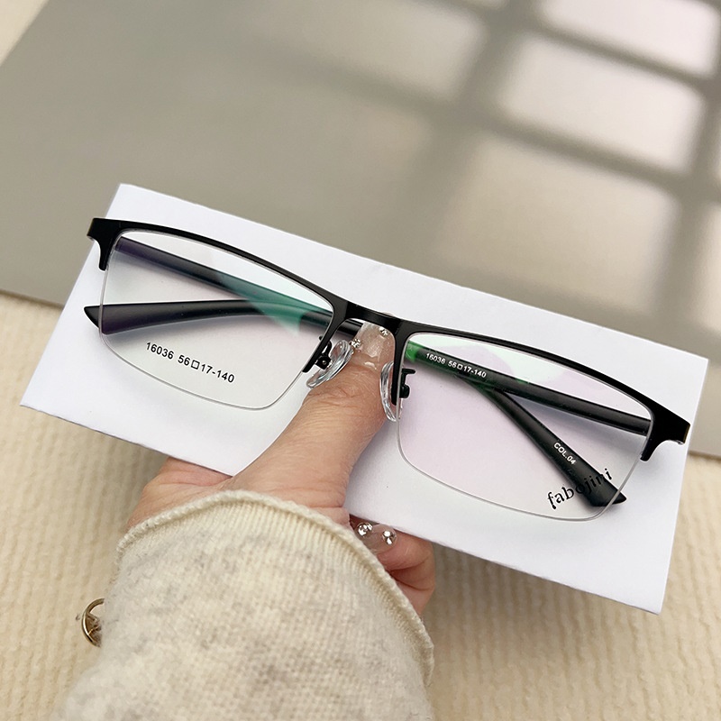 丹阳友顺新款钢板金属合金眼镜架半框男款眼镜16036 近视眼镜框