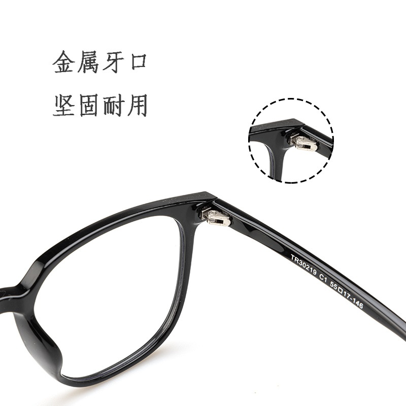 透明平光镜小红书同款30219电脑护目镜复古男学生tr90大框眼镜女