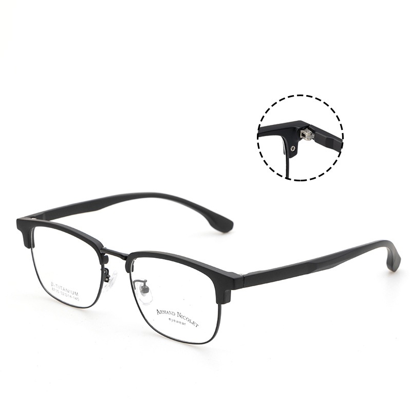 男女眉毛眼镜框架 时尚小红书同款8715tr90眉线潮款黑框复古眼镜