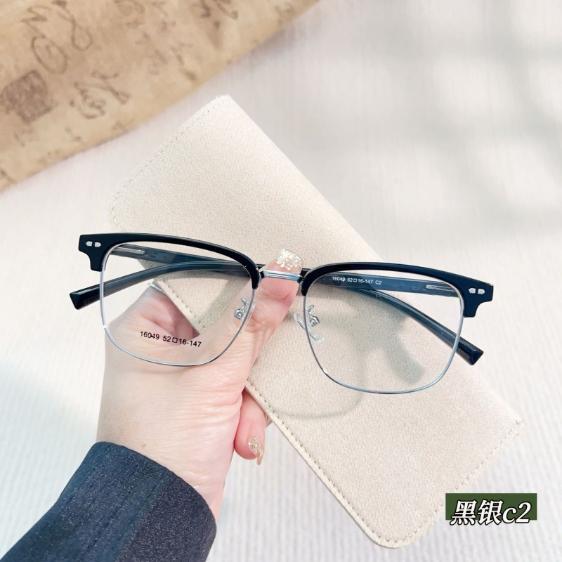 新款时尚眉毛眼睛架近视眉线框16049斯文柳丁半框tr90眉毛眼镜框