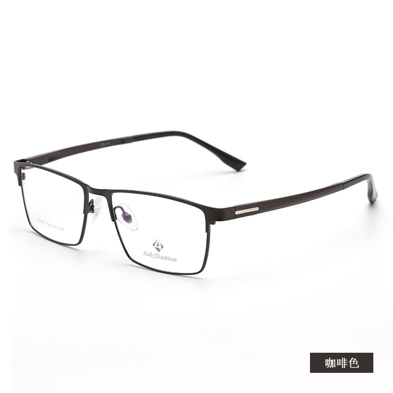 新款高启强同款眼镜框批发60027丹阳商务男款眉线全框镜架塑钢腿