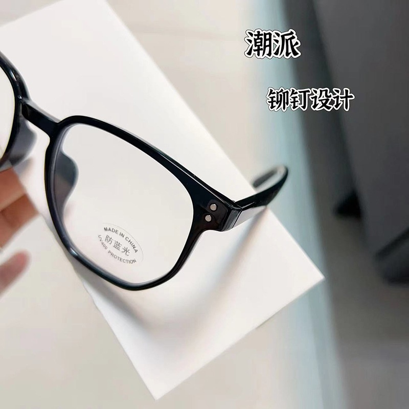 透明平光镜抖音小红书同款30275电脑护目镜男女士tr90多边形 眼镜