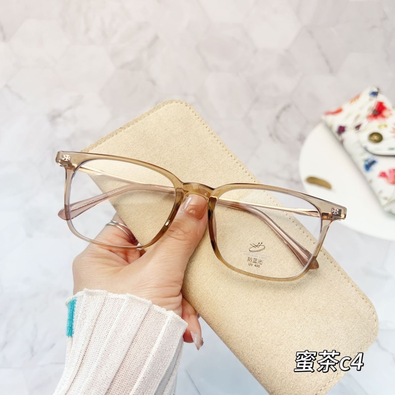 新款近视眼镜框韩版复古防蓝光眼镜TR金胶混合百搭网红素颜平光镜