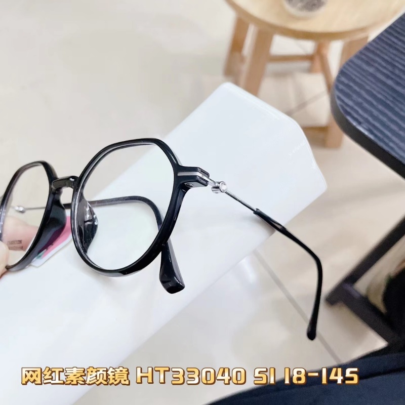 新款TR透明网红潮可配防蓝光复古眼镜框 黑色显瘦tr90素颜平光镜