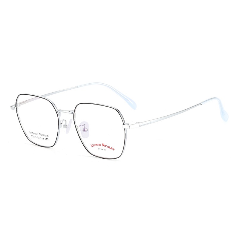 金属全框多边形复古小方框眼镜22075小红书款镜架批发 平光眼镜