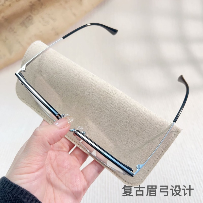 新款时尚眉毛眼睛架素颜眉线框16065斯文柳丁半框TR90眉毛眼镜框