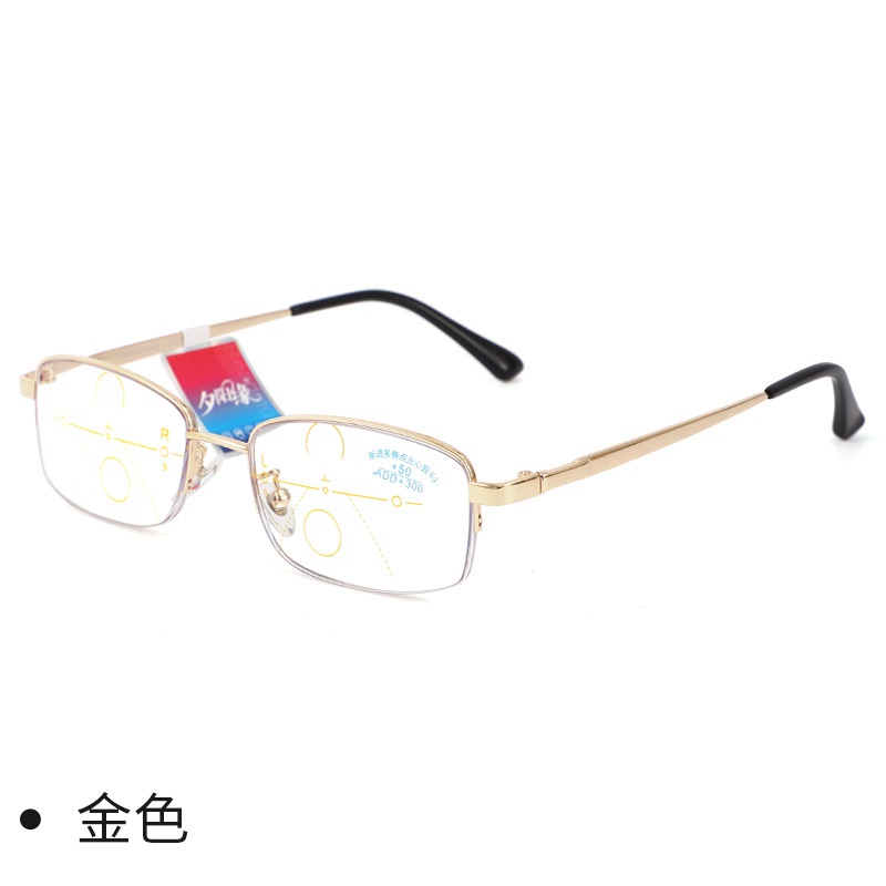 时尚渐进老花镜远近用度数可变高清老花镜看书看报