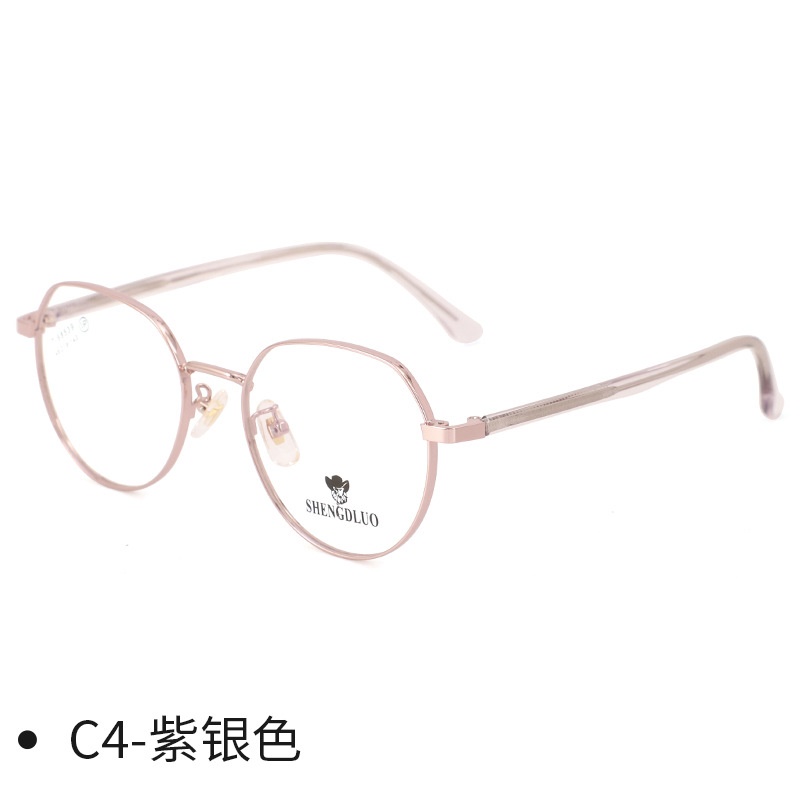 复古金属小脸近视眼镜多边形显白素颜镜框眼镜架