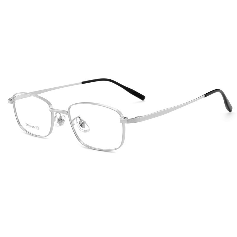 新款纯钛眼镜架 超轻眼镜近视有度数椭圆小脸配高度数黑框眼镜