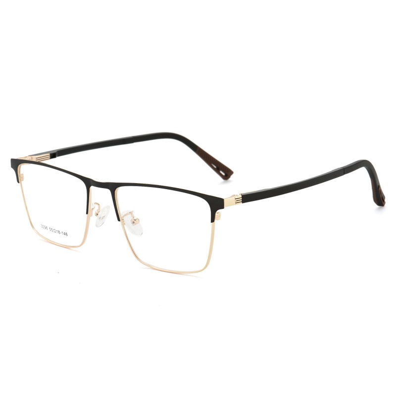 款商务男士金属眼镜框 眉毛架全框镜架可配近视散光