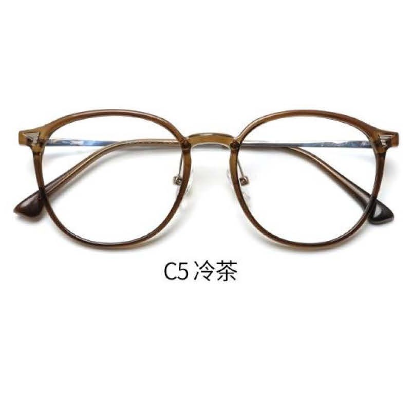 近视眼镜透明冷茶镜架素颜眼镜框