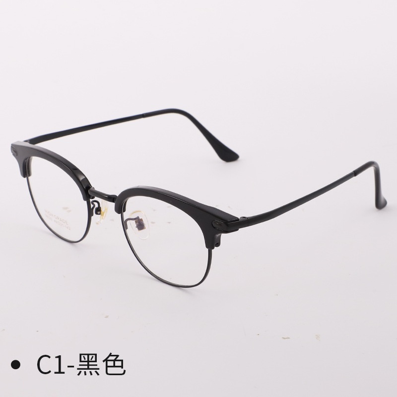 新款潮流金属眉毛眼镜框网红镜架近视半框男士眼镜