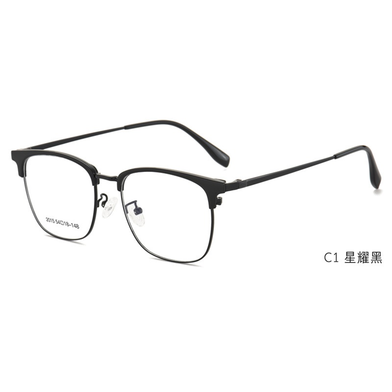 眉线框眼镜时尚复古男款眼镜经典半框百搭镜架