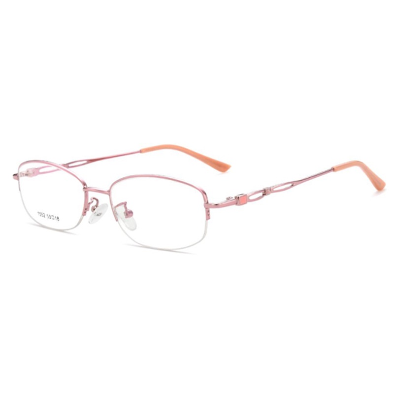 金属眼镜架椭圆半框眼镜切边时尚镜架 超轻镜框近视眼镜架