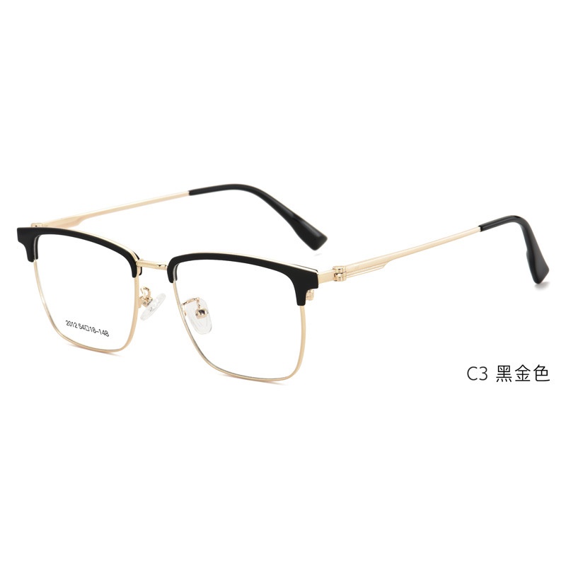 眼镜框男款轻奢商务半框防蓝光眼镜框 男士框架百搭时尚