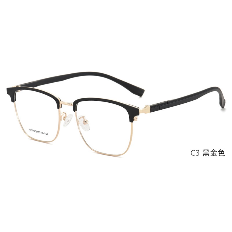 新款休闲眼镜男潮流复古镜框眉线框眼镜