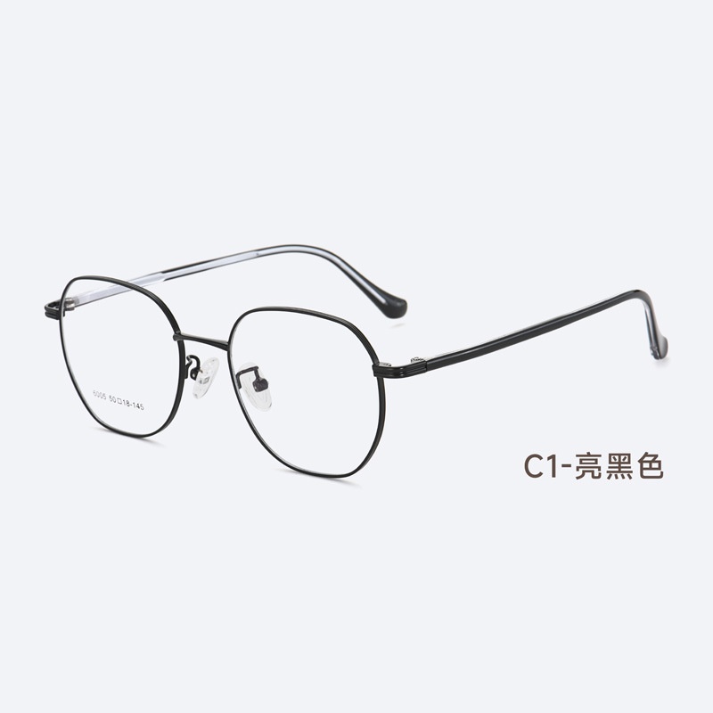 设计款复古小圆框素颜眼镜女文艺金属框显脸小眼镜