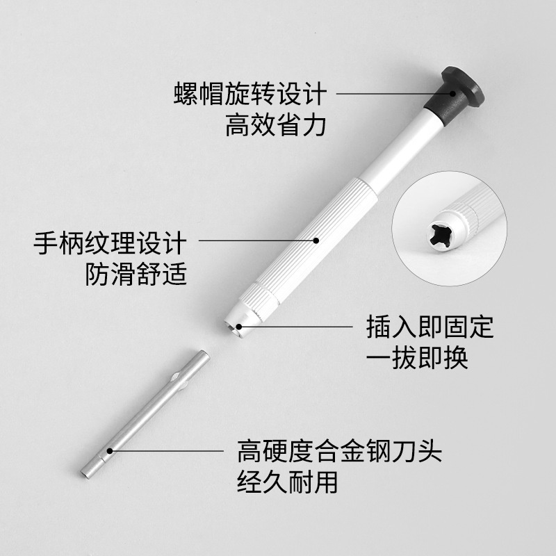 六合一螺丝刀 眼镜修理拆卸工具套装 镜架维修便携多功能眼镜配件