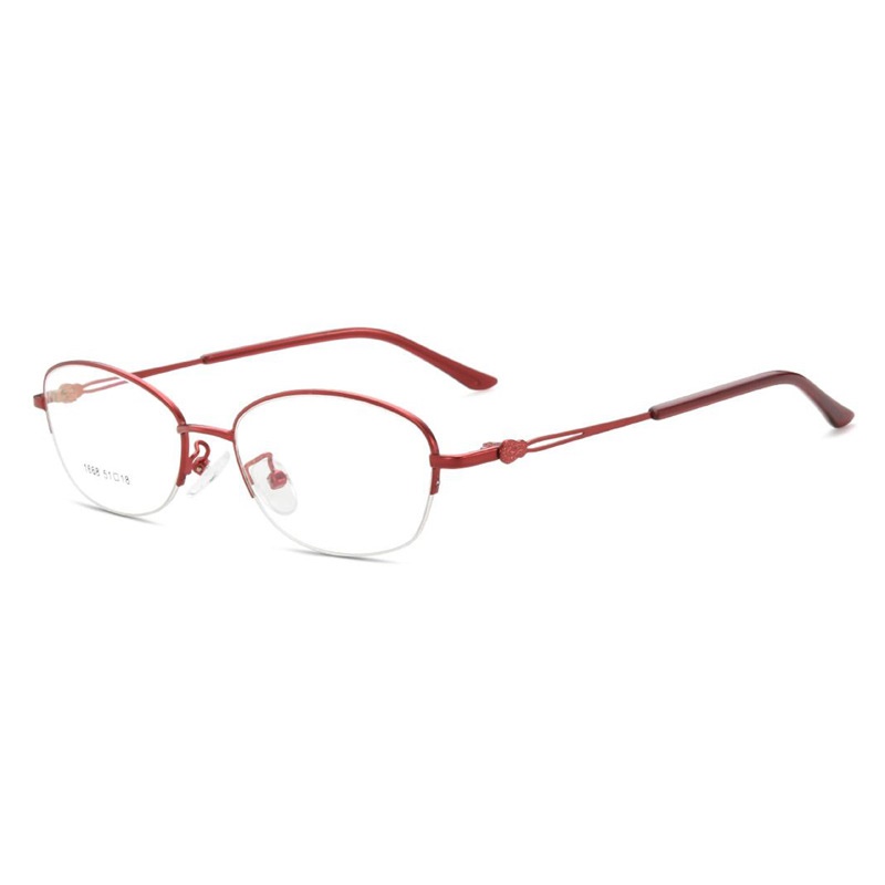 新款超轻商务女士近视眼镜 优雅舒适眼镜框椭圆素颜