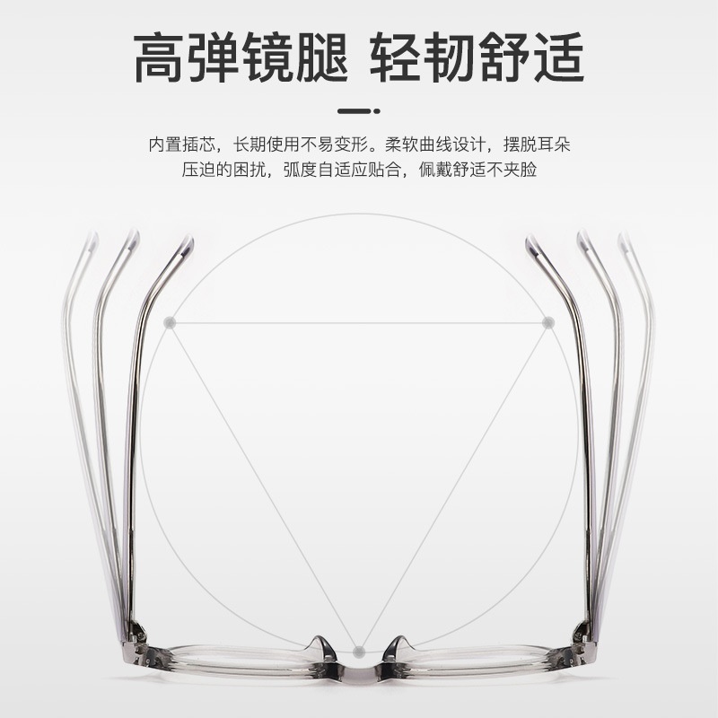 潮流超轻板材眼镜框批发多边形文艺大框可配防蓝光近视眼镜