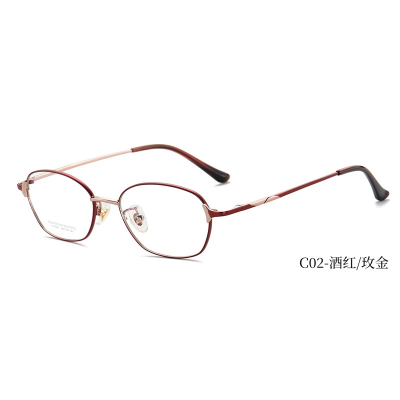 纯钛眼镜框架女 全框眼镜框超轻