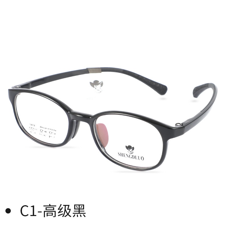 儿童超轻近视眼镜新品时尚方形镜框tr90青少年