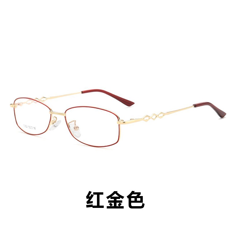 新款近视眼镜架时尚复古椭圆形全框眼镜框女士金属合金眼镜架