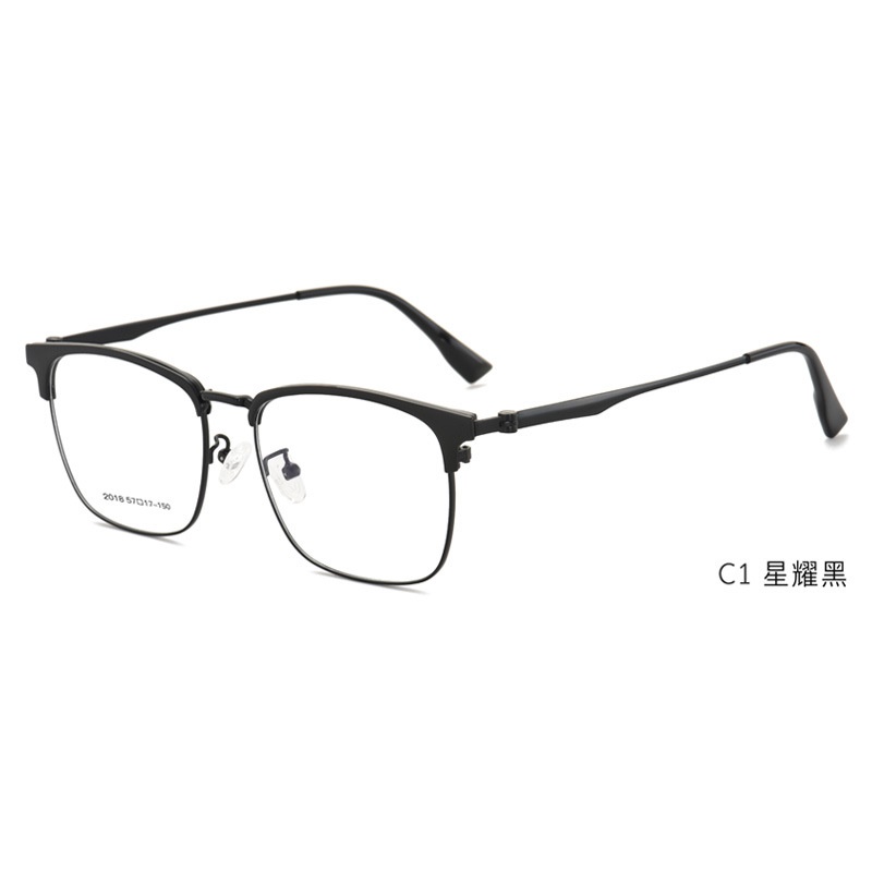 经典眉毛框眼镜时尚男款眼镜加大加宽半框眼镜