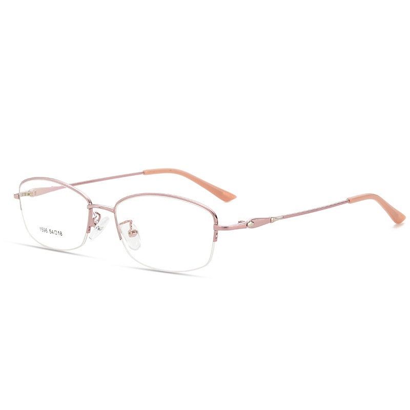 时尚精致优雅女士眼镜框 金属合金板材眼镜架超轻平光近视眼镜