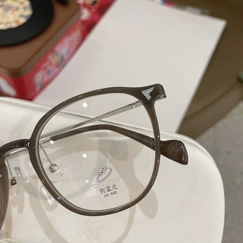 近视眼镜透明冷茶镜架素颜眼镜框