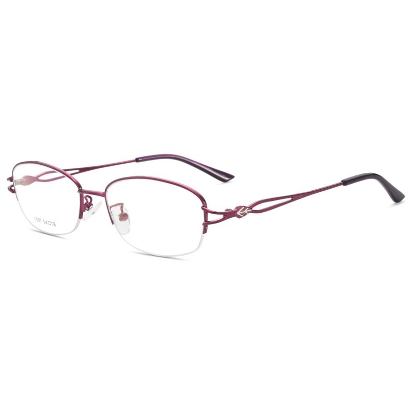 新款超轻金属合金眼镜框 女士时尚潮流复古眼镜架 可配近视眼镜