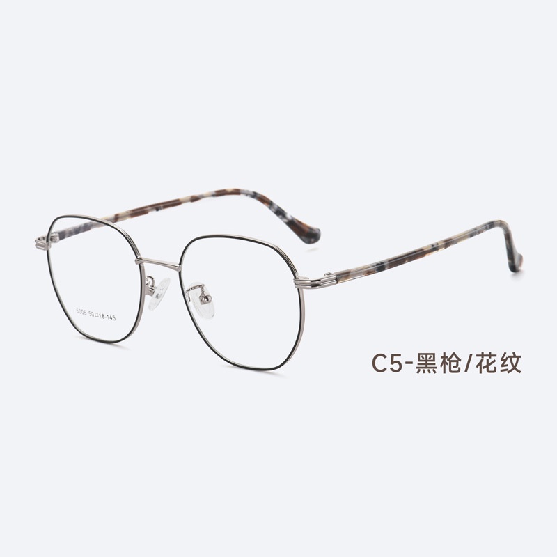 设计款复古小圆框素颜眼镜女文艺金属框显脸小眼镜