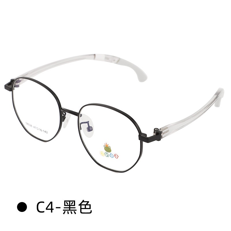 新款超轻硅胶鼻眼镜框架子可配近视学生儿童简约圆框眼镜