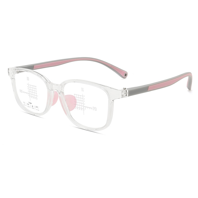 防滑儿童眼镜框双色亲肤镜架弹性硅胶眼镜