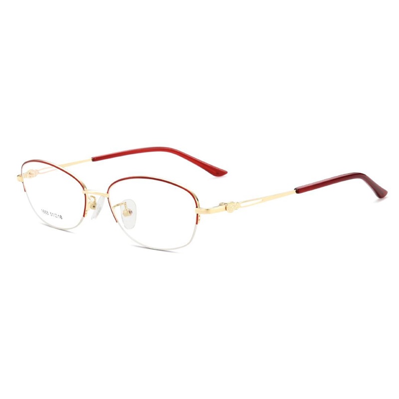 新款超轻商务女士近视眼镜 优雅舒适眼镜框椭圆素颜