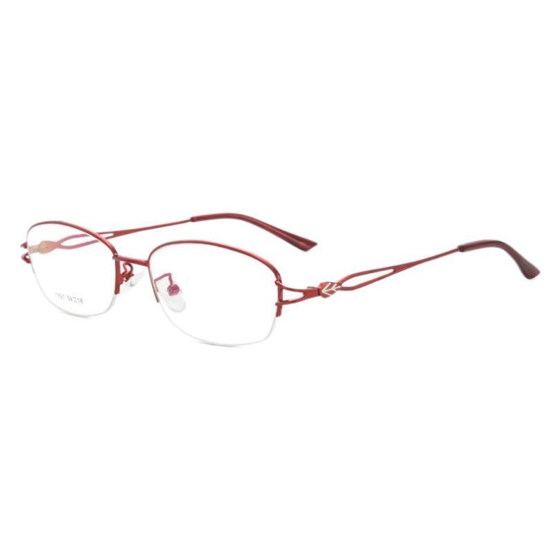 新款超轻金属合金眼镜框 女士时尚潮流复古眼镜架 可配近视眼镜