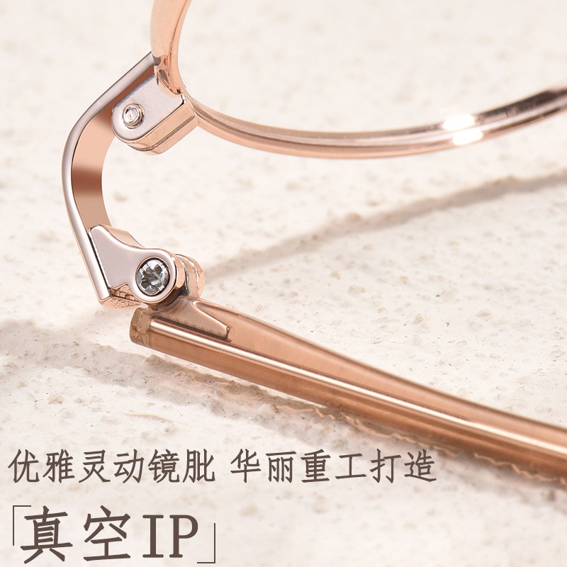时尚素颜女款平光镜超轻复古镜框小脸高度数小框眼镜