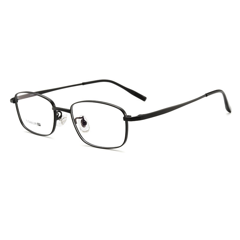 新款纯钛眼镜架 超轻眼镜近视有度数椭圆小脸配高度数黑框眼镜