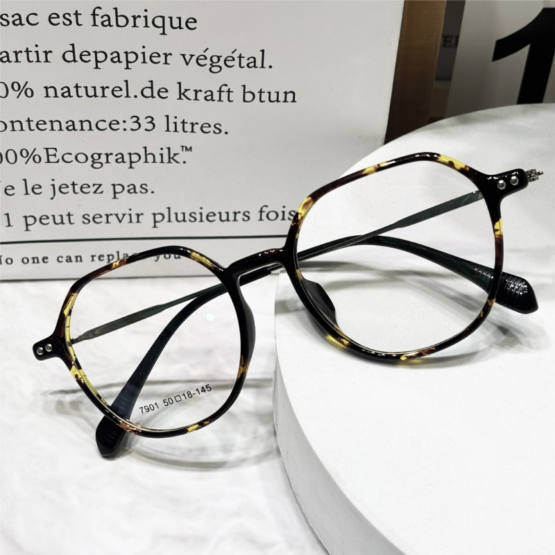 TR眼镜架网红超轻茶色全框眼镜7901素颜学生眼镜架