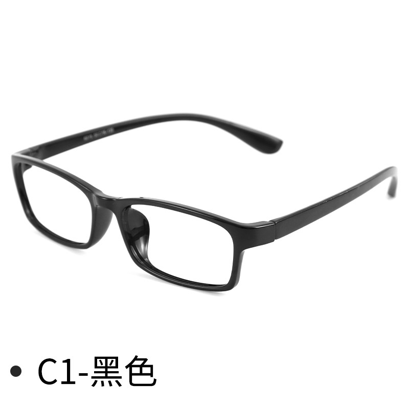 时尚黑框6015老花眼镜无衬片装饰镜框可配近视超轻TR90眼镜架