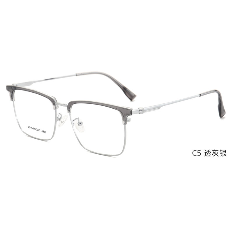 经典眉线框眼镜百搭半框眼镜休闲复古男士眼镜镜框