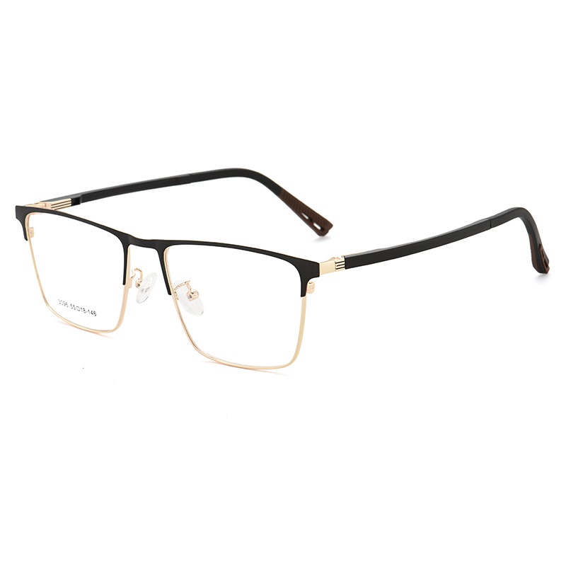 款商务男士金属眼镜框 眉毛架全框镜架可配近视散光