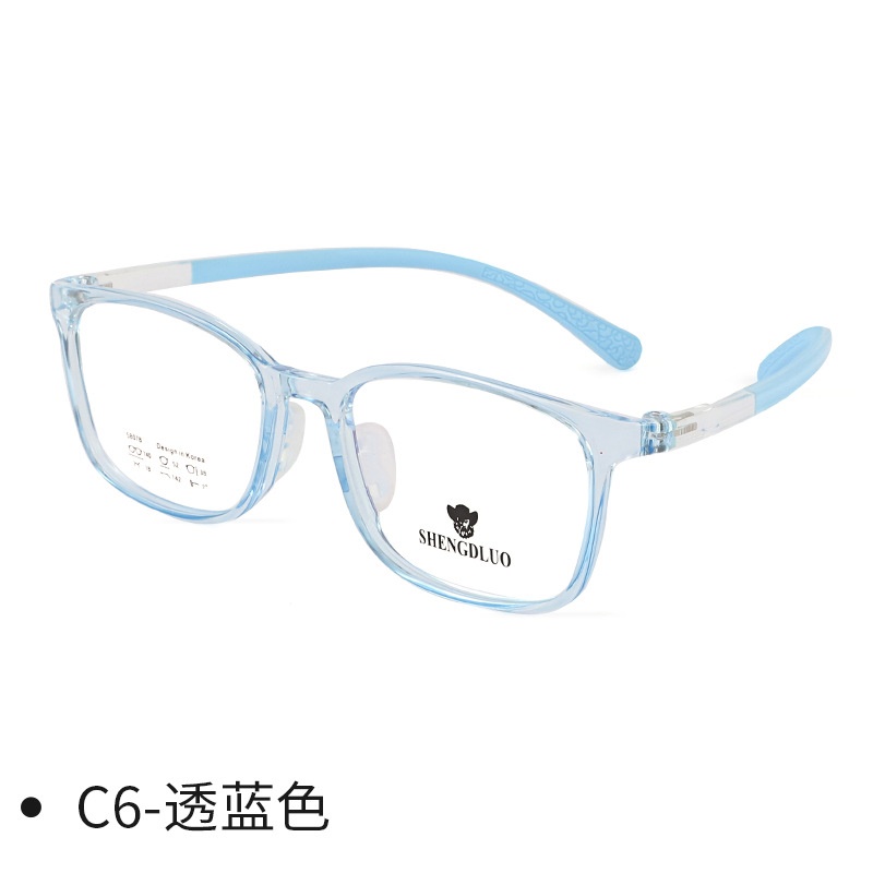 简约方框学生双色近视镜超轻tr90眼镜框丹阳儿童镜架
