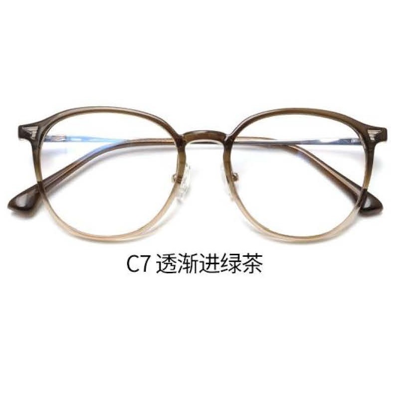 近视眼镜透明冷茶镜架素颜眼镜框