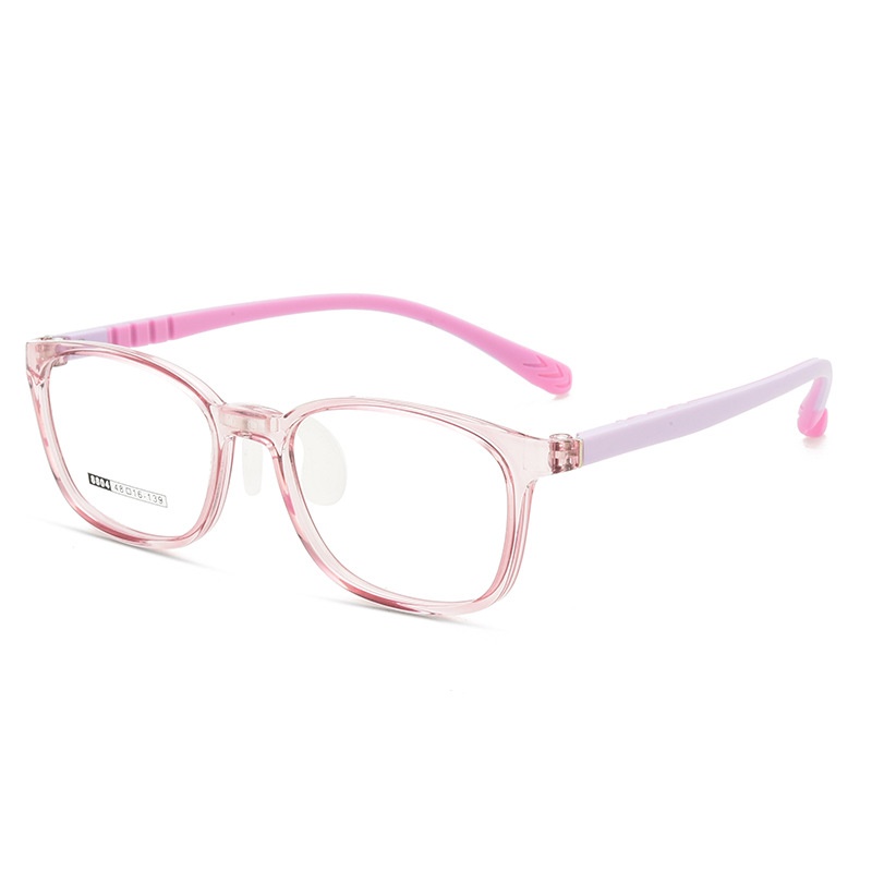 儿童硅胶眼镜框 软鼻托不压鼻镜框 近视眼镜青少年眼镜框