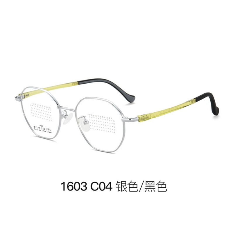 超轻金属眼镜框复古圆框 学生防蓝光眼镜